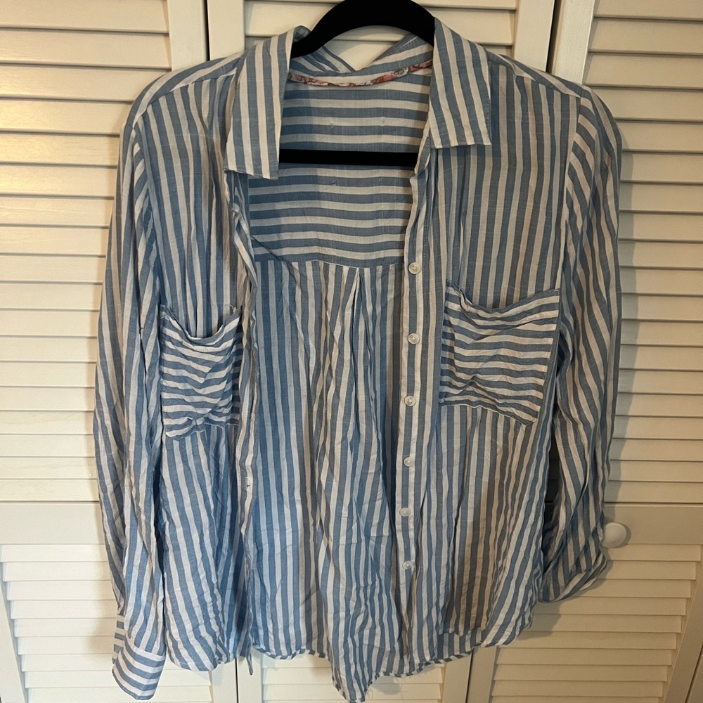 Beach riot button up shirt